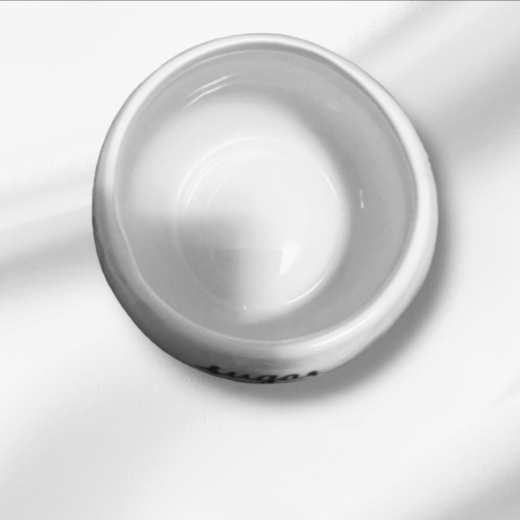 NEW Rae Dunn white ceramic script style font cream and sugar set - Picture 7 of 8